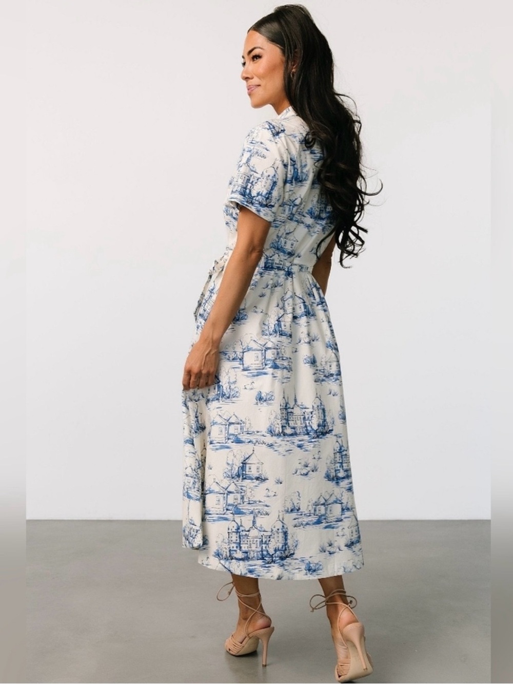NWT Baltic Born Layne Midi Dress Holland Toile Print - Picture 3 of 16